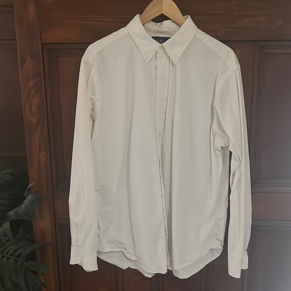 White Long Sleeve Button Down